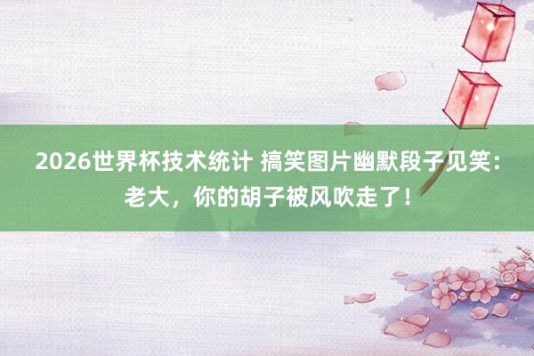 2026世界杯技术统计 搞笑图片幽默段子见笑：老大，你的胡子被风吹走了！